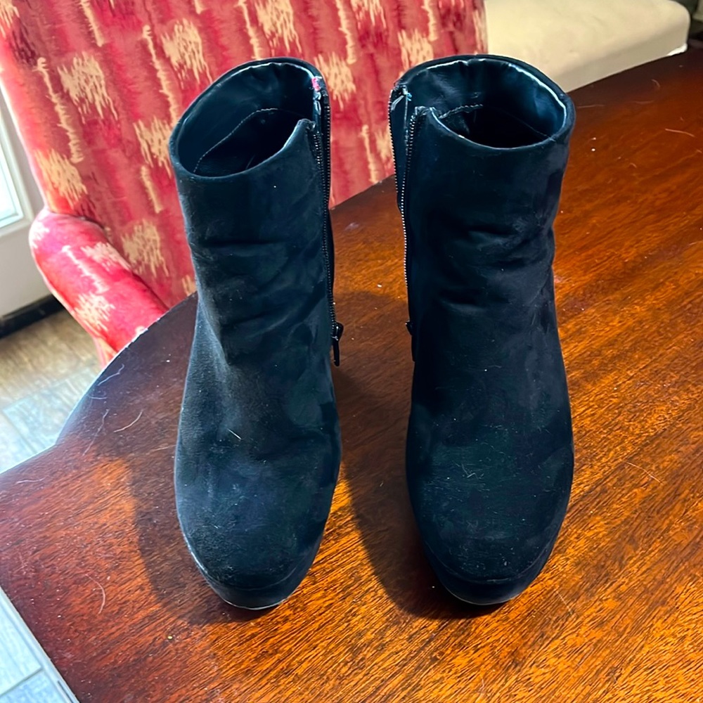 Black ankle boots
